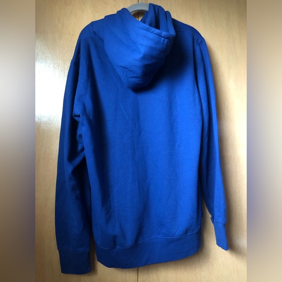New NWT The Office Dunder Mifflin Inc royal blue hoody sweatshirt hoodie mens L - Picture 2 of 5